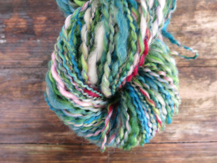 Handgesponnene Wolle